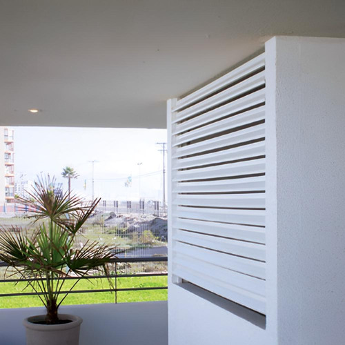 Quiebravista Pvc Lama Z 80mm Blanco 6 Mts Dvp