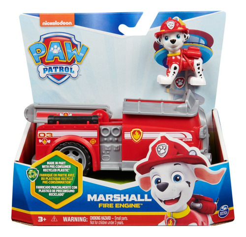 Paw Patrol 6069058 Vehículo Básico De Marshall Bombero