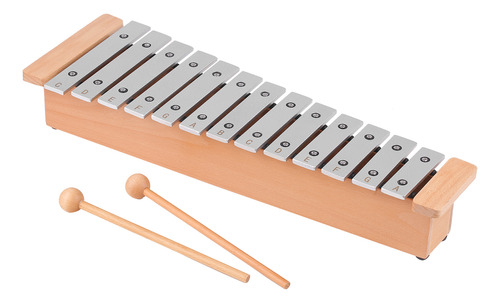 Glockenspiel Con Instrumento De Piano De Madera De 13 Notas