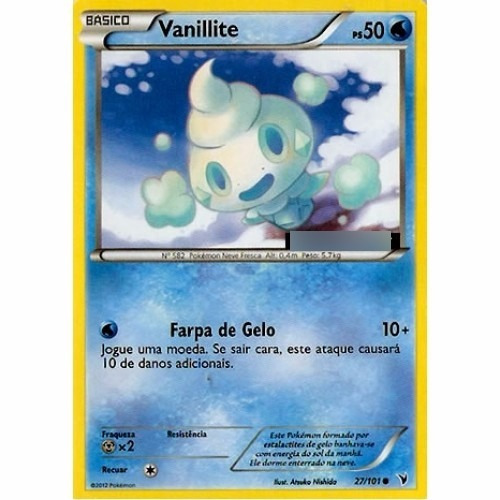 Vanillite - Pokémon Água Comum - 27/101 - Pokemon Card Game