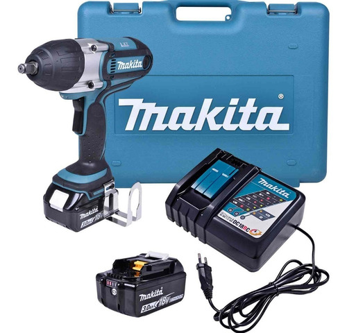 Imagem 1 de 6 de Chave De Impacto 1/2 A Bateria 18v Makita Dtw450rfe
