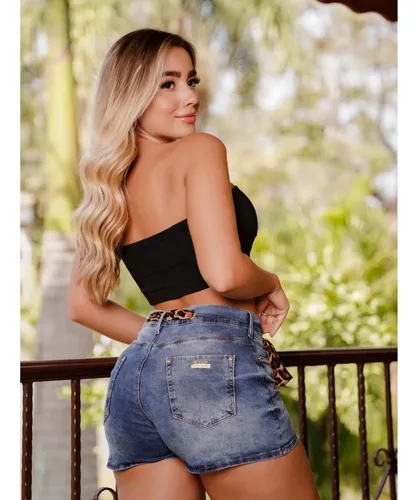 Shorts Jeans Curto Feminino Levanta Bumbum Ri19 Frete gr tis