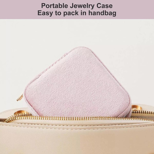 Mini Joyero Con Espejo De Viaje Portátil, Joyero