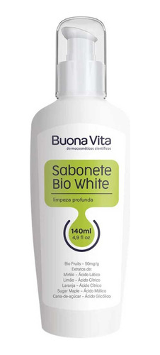 Sabonete Bio White Buona Vita Com Ácido Glicólico, Clareador