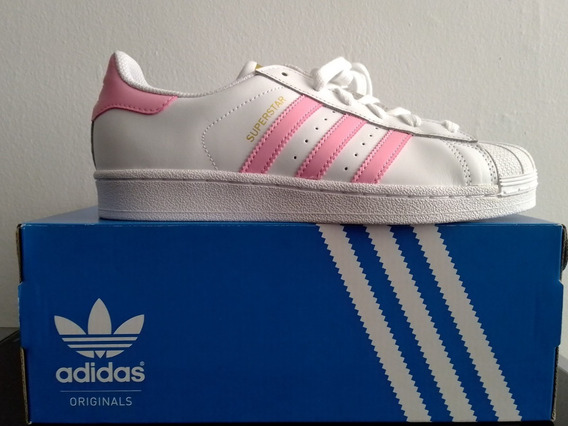 adidas superstar rosadas con blanco