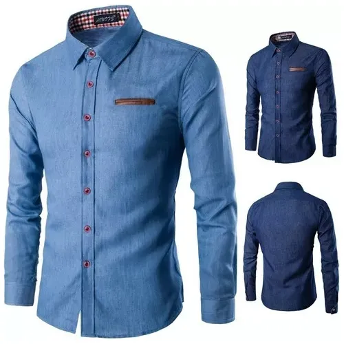 Camisas manga larga hombre baratas hotsell