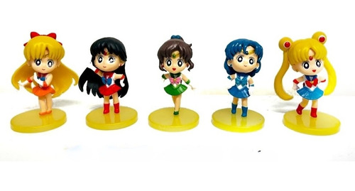 Sailor Moon Colección X 5 Figuras En Bolsa