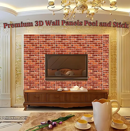 Paneles De Pared 3d Autoadhesivos Impermeables 10 Piezas P