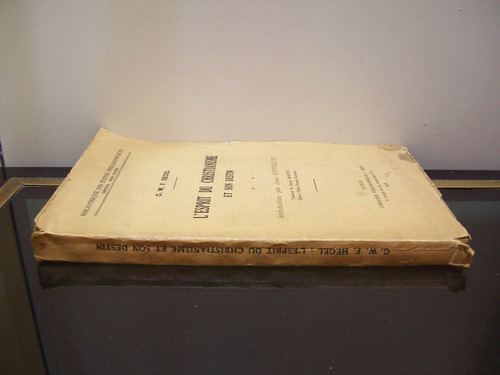 Adp L'esprt Du Christianisme Et Son Destin Hegel / 1948 (Usado)