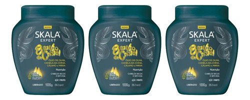 Creme Skala 1kg Banho De Cristal-kit C/3un