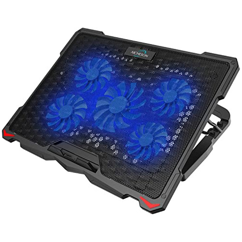 Laptop Cooling Pad 5 Fans Up To 17.3 Inch Heavy Noteboo...