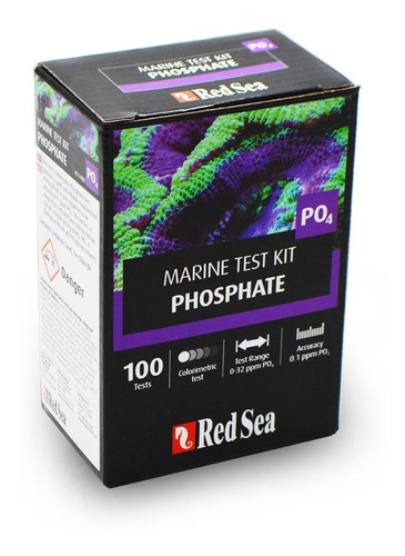 Teste De Fosfato Red Sea Marine Kit - Faz 100 Testes