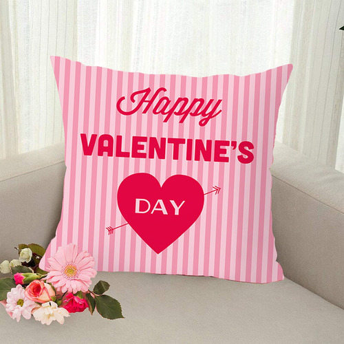 Funda De Almohada For El Día De San Valentín En Forma De T,