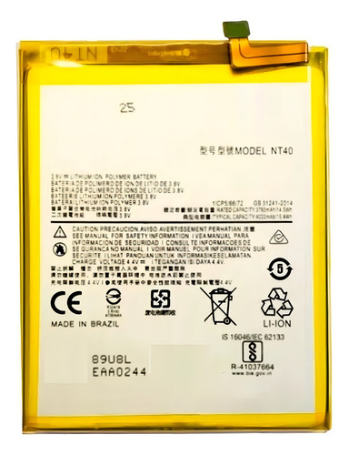 Bateria Compatível Com Motorola Moto E20 Nt40