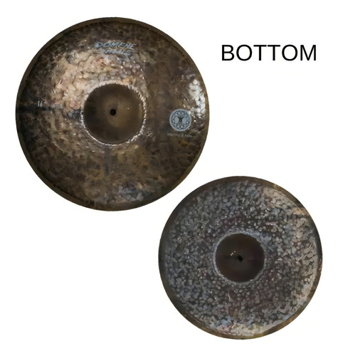 Kit Par Pratos Domene Chimbal Hi-hat Bottom Top Worship 16