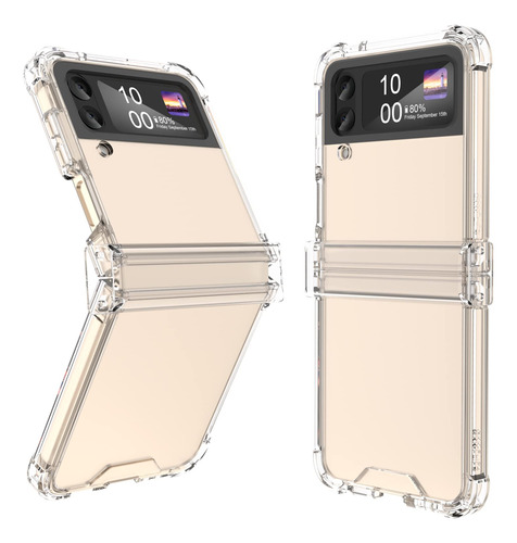 Funda Diseñada Para Galaxy Z Flip 4 Proteccion Bisagra Golpe