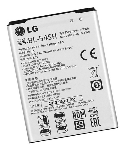 Mini X150 Bateria Compatible con BL-54SH para LG G3 S / Beat/LG L Bello II / 2 H525N / LG L Prime/LG G4C/D331 / L90 D405 /D722/ L80 D373/ L Bello D337/ D380/D405N/G4c 