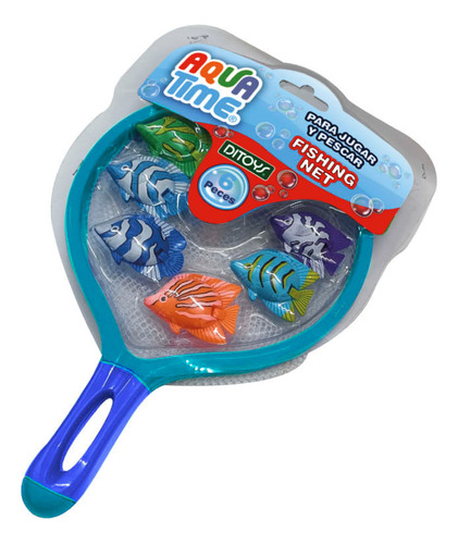 Aqua Time Fishing Set Juego De Pesca Para El Agua Color Celeste