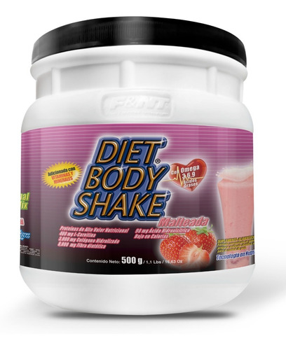 Diet Body Shake 500gr Malteada Dietética Control De Peso Gca