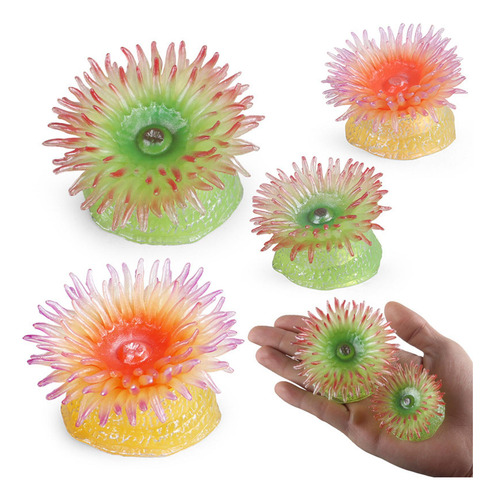2 Sea Life Sea Anemone Party Favor Tank Amarillo