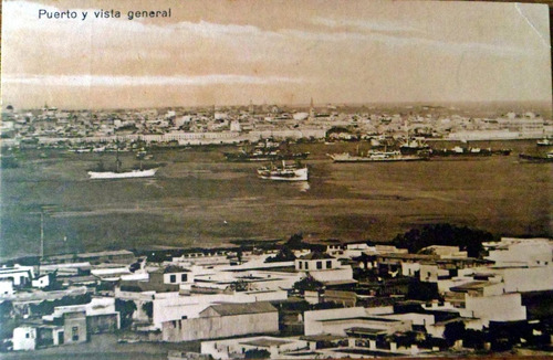 Antigua Postal Puerto De Montevideo Cerro 1920