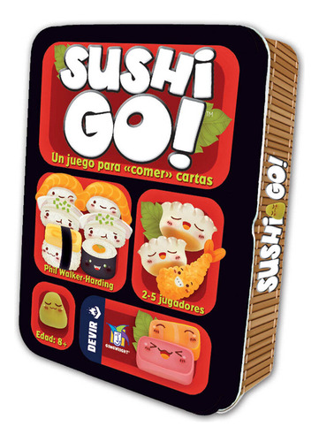 Sushi Go Juego De Cartas Devir 2 A 5 Jugadores +8 Años