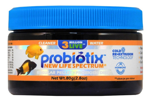 Alimento New Life Spectrum Probiotix 80g 1mm Peces Marino