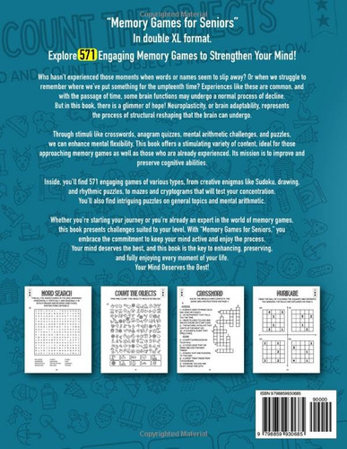 Memory Games For Seniors, De Teacher Tailor. Editorial Independently Published, Tapa Pasta Blanda, Edición 1 En Inglés, 2023