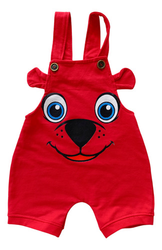 Jardinero Para Bebe Nene Nena Rojo P.rojo 12-18 M