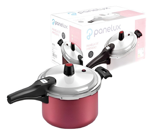Panelux Panela 4,5l Fechamento Externo Cereja
