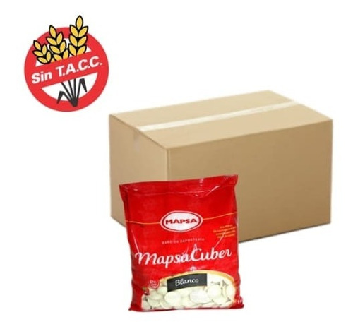 Chocolate Mapsacuber Boton Blanco X5kg (bulto 5x1kg) X 1