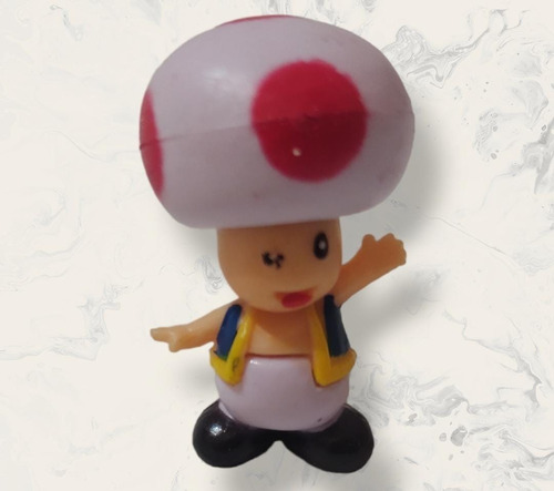 Toad Personaje Super Mario Bros Resina Plastica Y Goma