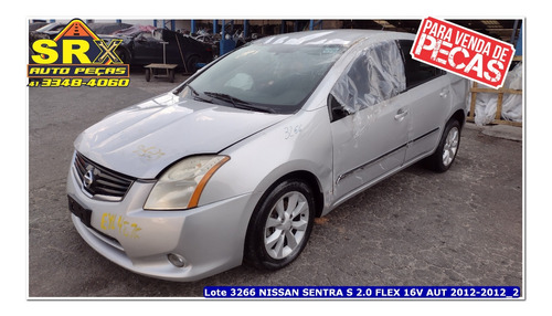 Sucata Nissan Sentra S 2.0 Flexfuel 16v Aut 2012