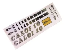 Comprar Adesivo Caloi 10 Preto Com Caloi Frontal Dourado