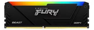 Memória Kingston Fury Beast Rgb 8gb Ddr4 3600mhz