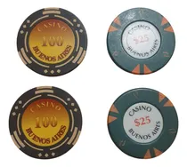 Comprar Rareza 4 Fichas Antiguas Casino Buenos Aires Para Coleccion