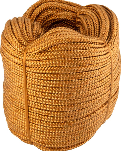 Corda Caminhoneiro Trançada 10 Mm X 53 Metros Ouro Vonder