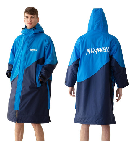 Numwell Parka De Natación Impermeable De Gran Tamaño, Bata U