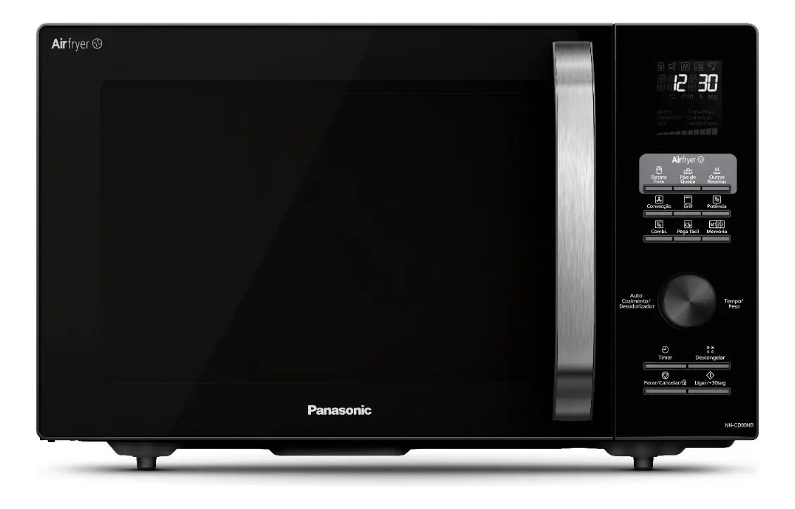 Micro-ondas Airfryer Nn-cd89nbrun Preto Fosco 30l Panasonic