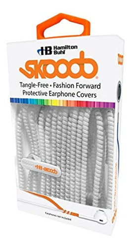 Hamiltonbuhl Skooob Tangle Free Earbud Covers - Protector De Color Moon White