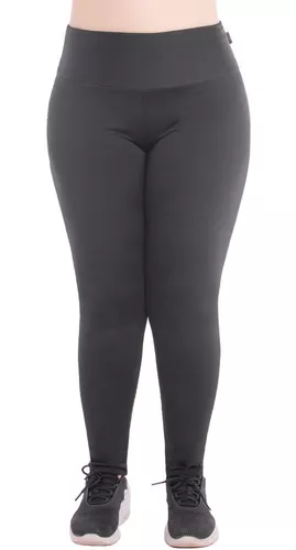 Calça Feminina Legging Peluciada Azul Marinho Plus Size em