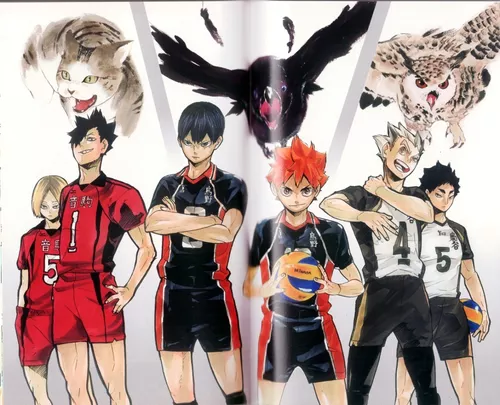 Adesivo do anime Haikyuu (vários personagens)