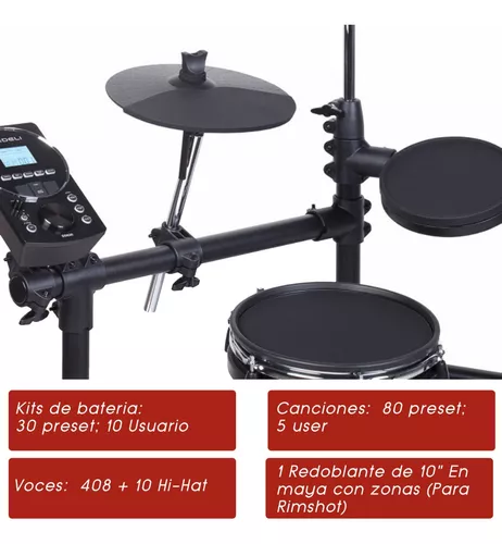 Batería Electrónica Medeli DD630S Sensitiva 5 Cuerpos - Baires Rocks