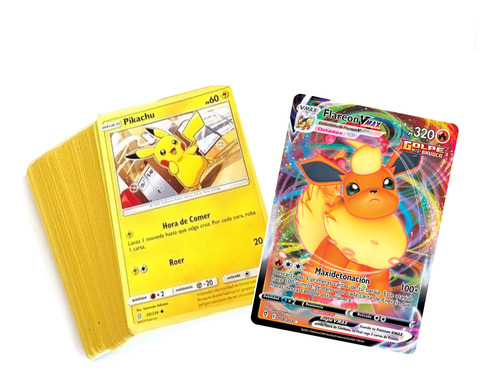 Pack Cartas Pokémon + Carta Legendaria (gx, V O Vmax)