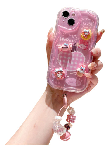 Funda De Tridimensionales Hello Kitty Para iPhone 13 14 15