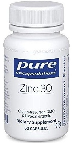 Zinc 30mg Curacion Heridas Prostata Salud Reproductiva 60cap