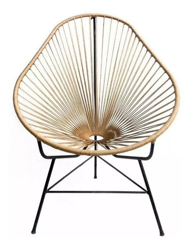 Sillon Acapulco Modelo Pera Simil Yute Cuotas