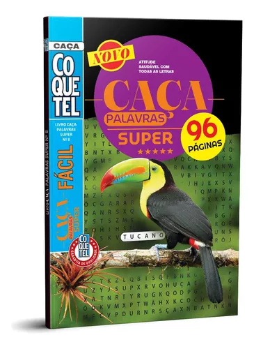 Kit 3 Caça Palavras Coquetel Nível Fácil ( 43 Páginas Cada)