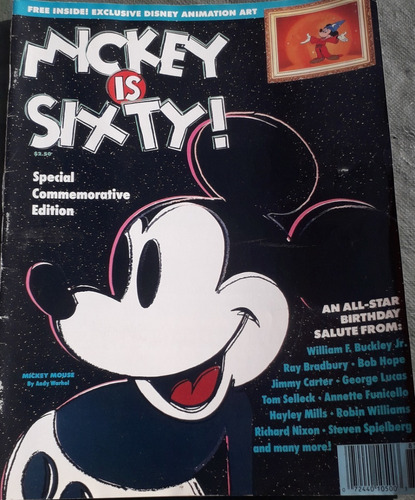 Revista  ** Mickey Is Sixty **  En Ingles Año 1988 Lamina