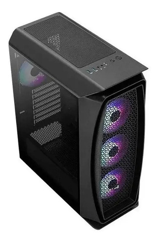 Gabinete Gamer Aerocool Mid Tower Rgb Aero One Frost Preto